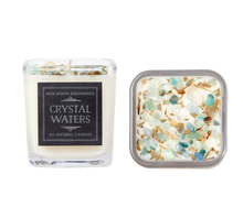 Load image into Gallery viewer, Crystal Waters Candle - Flower, Herb, and Crystal Candles