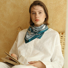 Load image into Gallery viewer, Mulberry silk twill square scarf