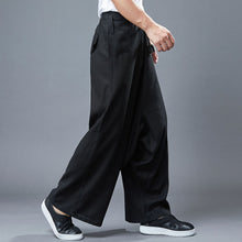 Load image into Gallery viewer, Men's Wide Leg Linen Casual Pants