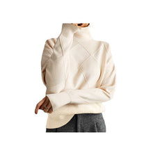 Load image into Gallery viewer, Women's Loose Turtleneck Knit Sweater