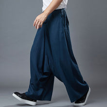 Load image into Gallery viewer, Men's Wide Leg Linen Casual Pants