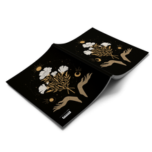 Load image into Gallery viewer, Celestial Flowers Medium Layflat Journal Notebook