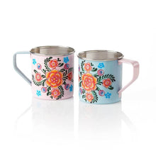 Load image into Gallery viewer, Pastel Kashmiri Mugs - Set of 2