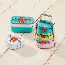 Load image into Gallery viewer, Bright Floral Bento Box Set