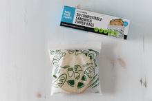 Load image into Gallery viewer, Ziptop Compostable Freezer-Safe Sandwich Storage Bags 50CT