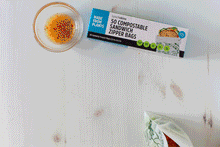 Load image into Gallery viewer, Ziptop Compostable Freezer-Safe Sandwich Storage Bags 50CT