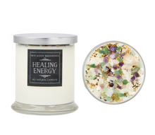 Load image into Gallery viewer, Healing Energy Candle - Herb, Flower, & Crystal Candles