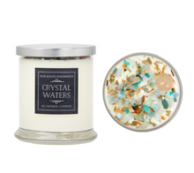 Load image into Gallery viewer, Crystal Waters Candle - Flower, Herb, and Crystal Candles