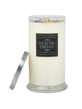 Load image into Gallery viewer, Healing Energy Candle - Herb, Flower, & Crystal Candles