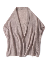 Load image into Gallery viewer, 100% Wool Oversized Knitted Poncho Shawl
