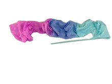 Load image into Gallery viewer, Customized Women Real Silk Streamer Purple Pastel Color Belly Dance Props 5 Mommes Habotai Worship Silk Streamer 400X45cm Flowy