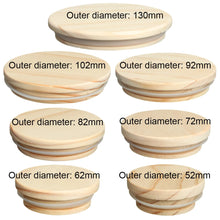 Load image into Gallery viewer, Reusable Bamboo Wood Lids With Straw Hole Smoothies Canning Storage Bottles Mason Jar Lid Wide Mouth Cup Eco Friendly Covers Cap