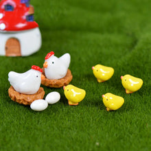Load image into Gallery viewer, 12 Pcs Mix Chicken Chick Egg Nest Figurine Miniatures Home Decoration Kawaii Accessories Garden Decor for Home Easter Decoration