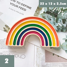 Load image into Gallery viewer, Montessori Wooden Sorting Rainbow Board