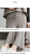 Load image into Gallery viewer, 100% Wool Wide-Leg Knitted Pants