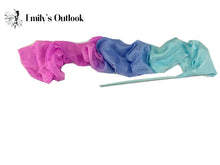 Load image into Gallery viewer, Customized Women Real Silk Streamer Purple Pastel Color Belly Dance Props 5 Mommes Habotai Worship Silk Streamer 400X45cm Flowy