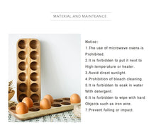 Load image into Gallery viewer, Japanese Wooden Double-Row Egg Storage Box