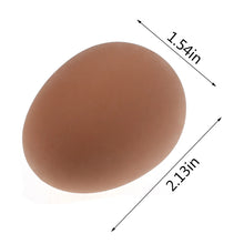 Load image into Gallery viewer, 1 Pcs Novelty Bouncy Eggs Realistic Fake Rubber Bouncing BallsModel Farm Chicken Nesting Hen Hatching Egg Pet Toy Prank Joke