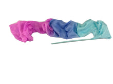 Load image into Gallery viewer, Customized Women Real Silk Streamer Purple Pastel Color Belly Dance Props 5 Mommes Habotai Worship Silk Streamer 400X45cm Flowy