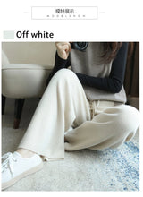 Load image into Gallery viewer, 100% Wool Wide-Leg Knitted Pants