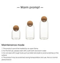 Load image into Gallery viewer, Lead-Free Glass Storage Jar with Cork Lid