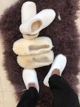 Load image into Gallery viewer, Wool Winter Slippers for Men & Women