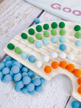 Load image into Gallery viewer, Montessori Wooden Sorting Rainbow Board