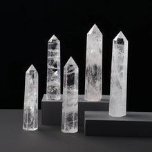 Load image into Gallery viewer, Natural Clear Quartz Healing Obelisk Wand