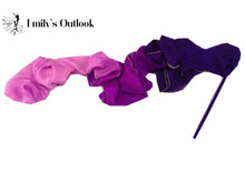 Load image into Gallery viewer, Customized Women Real Silk Streamer Purple Pastel Color Belly Dance Props 5 Mommes Habotai Worship Silk Streamer 400X45cm Flowy