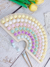 Load image into Gallery viewer, Montessori Wooden Sorting Rainbow Board