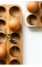 Load image into Gallery viewer, Japanese Wooden Double-Row Egg Storage Box