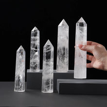 Load image into Gallery viewer, Natural Clear Quartz Healing Obelisk Wand