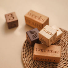 Load image into Gallery viewer, Nordic Wooden Cube Blocks - Montessori Stacking Toy