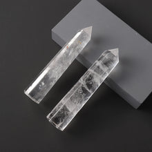 Load image into Gallery viewer, Natural Clear Quartz Healing Obelisk Wand