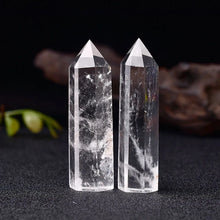 Load image into Gallery viewer, Clear Quartz Point, Natural, Six-Sided Tower, 50–80mm