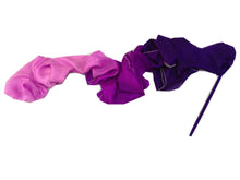 Load image into Gallery viewer, Customized Women Real Silk Streamer Purple Pastel Color Belly Dance Props 5 Mommes Habotai Worship Silk Streamer 400X45cm Flowy