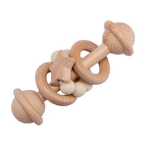Load image into Gallery viewer, Beech wood bead rattle