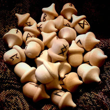 Load image into Gallery viewer, Unfinished Wooden Acorns for Crafts, 10 Pack