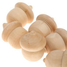 Load image into Gallery viewer, Unfinished Wooden Acorns for Crafts, 10 Pack