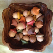 Load image into Gallery viewer, Unfinished Wooden Acorns for Crafts, 10 Pack