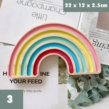 Load image into Gallery viewer, Montessori Wooden Sorting Rainbow Board