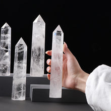 Load image into Gallery viewer, Natural Clear Quartz Healing Obelisk Wand