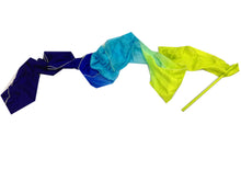 Load image into Gallery viewer, Customized Women Real Silk Streamer Purple Pastel Color Belly Dance Props 5 Mommes Habotai Worship Silk Streamer 400X45cm Flowy