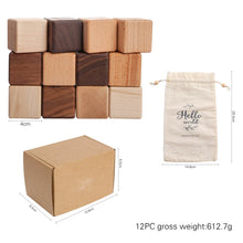 Load image into Gallery viewer, Nordic Wooden Cube Blocks - Montessori Stacking Toy