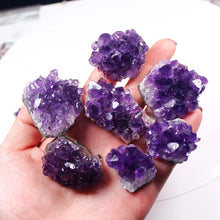 Load image into Gallery viewer, Amethyst Cluster, Small Natural Raw Crystal, 10–60g