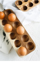 Load image into Gallery viewer, Japanese Wooden Double-Row Egg Storage Box