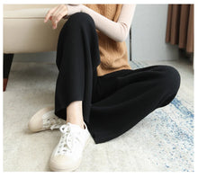 Load image into Gallery viewer, 100% Wool Wide-Leg Knitted Pants