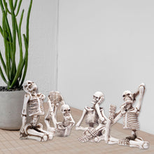Load image into Gallery viewer, Mini Yoga Skeleton Figurines - 4Pcs Resin Desk Decor Set