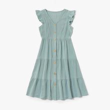Load image into Gallery viewer, New Summer Cotton Ruffle Mommy and Me Matching Dresses