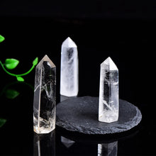 Load image into Gallery viewer, Clear Quartz Point, Natural, Six-Sided Tower, 50–80mm